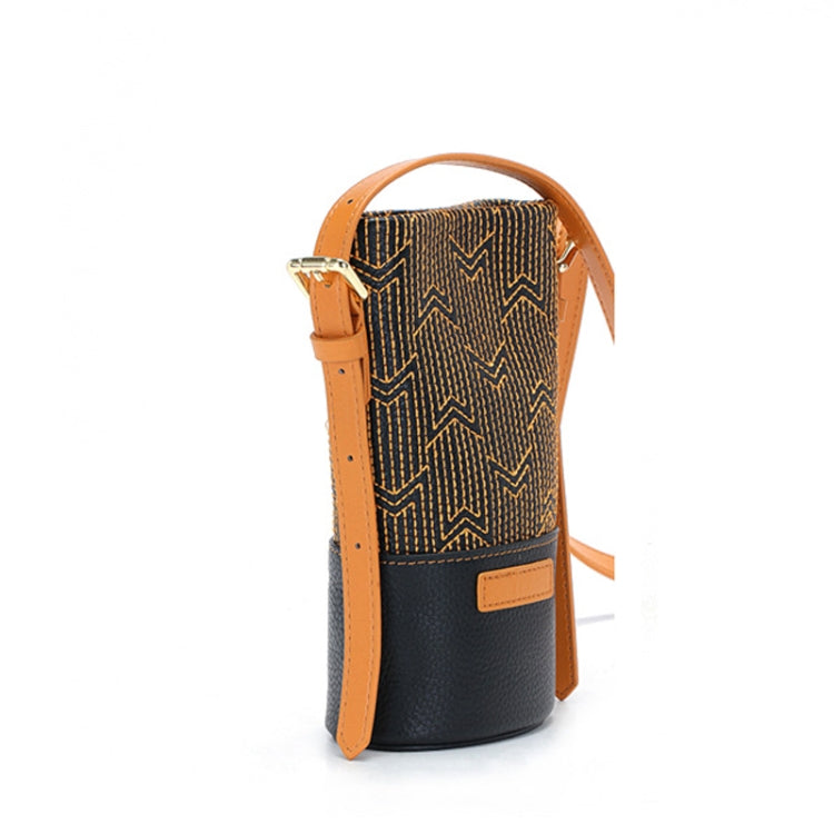 L2032 Mini Phone Bag Retro Single Shoulder Female Bag(Brown)