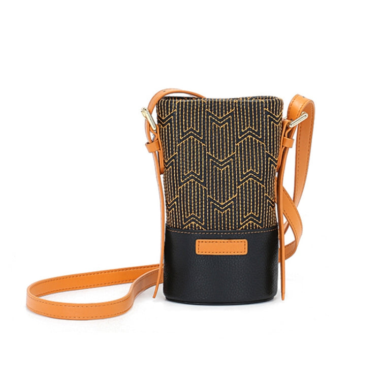 L2032 Mini Phone Bag Retro Single Shoulder Female Bag(Brown)