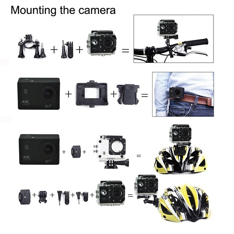 WIFI Waterproof Action Camera Cycling 4K camera Ultra Diving  60PFS
