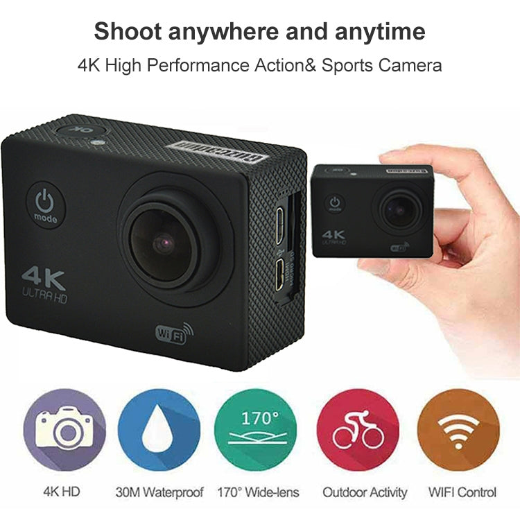 WIFI Waterproof Action Camera Cycling 4K camera Ultra Diving  60PFS