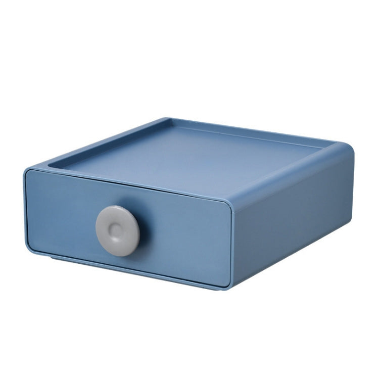 2 PCS Ring Drawer Type Desktop Storage Box Can Be Stacked Multifunctional Home Cosmetics Stationery Storage