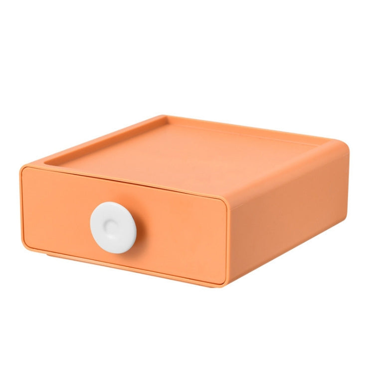 2 PCS Ring Drawer Type Desktop Storage Box Can Be Stacked Multifunctional Home Cosmetics Stationery Storage