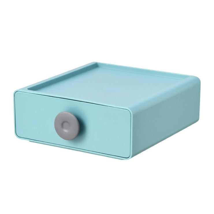 2 PCS Ring Drawer Type Desktop Storage Box Can Be Stacked Multifunctional Home Cosmetics Stationery Storage