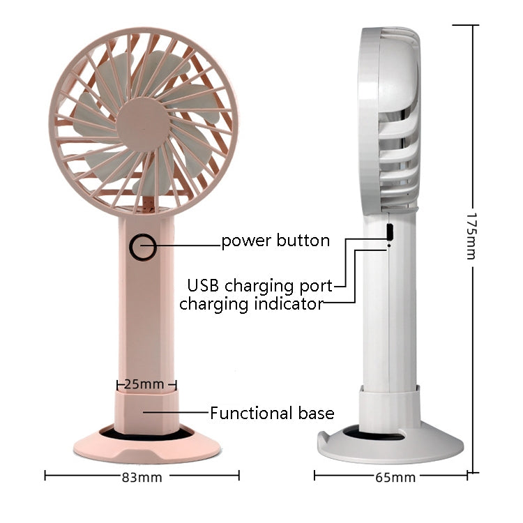 Y6 Hand-Held Small Fan Usb Rechargeable Desktop Portable Electric Fan