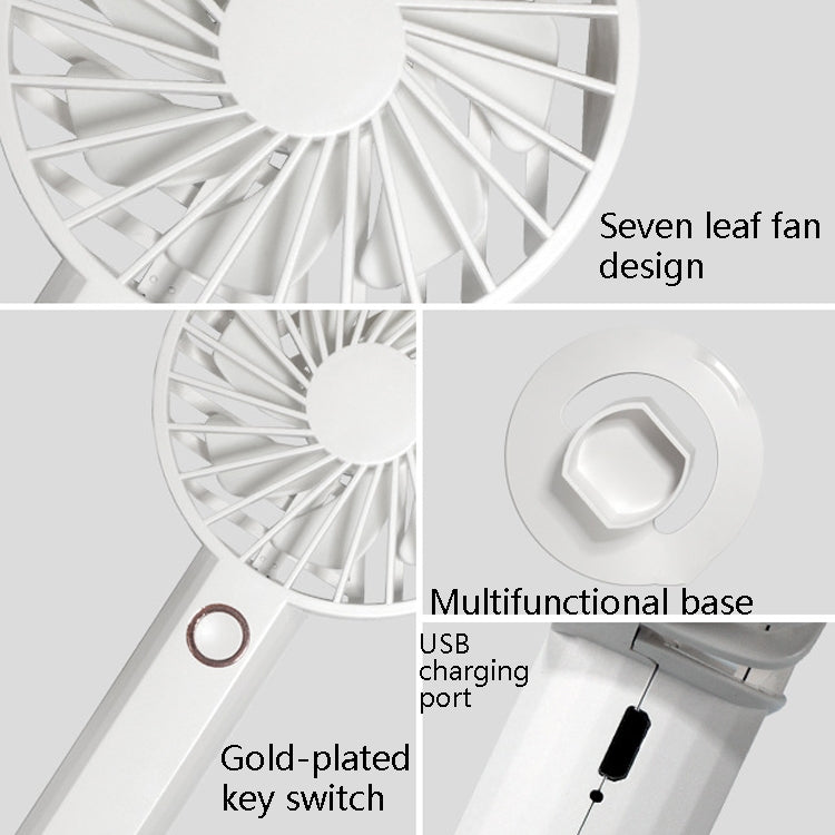 Y6 Hand-Held Small Fan Usb Rechargeable Desktop Portable Electric Fan