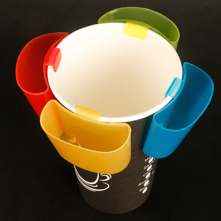 TX008 3 Sets Afternoon Tea Coffee Biscuit Holder Snack Plastic Tea Bag Cup Holder