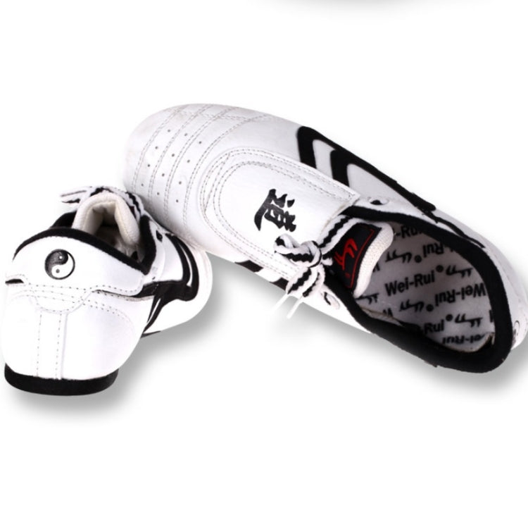 Weirui Taekwondo Shoes Men And Women Tendon Sole Training Shoes, Random Style Delivery, Size: 29(White)
