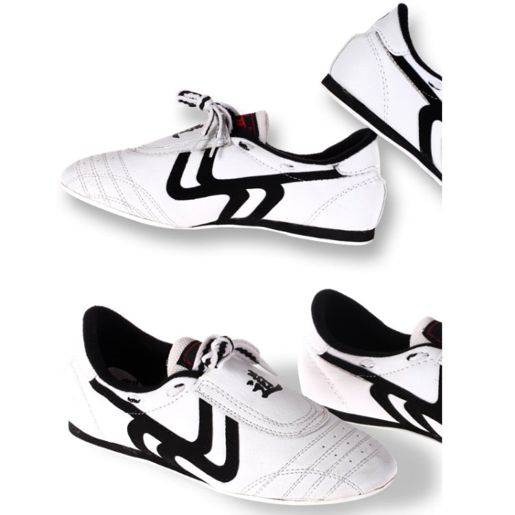Weirui Taekwondo Shoes Men And Women Tendon Sole Training Shoes, Random Style Delivery, Size: 29(White)