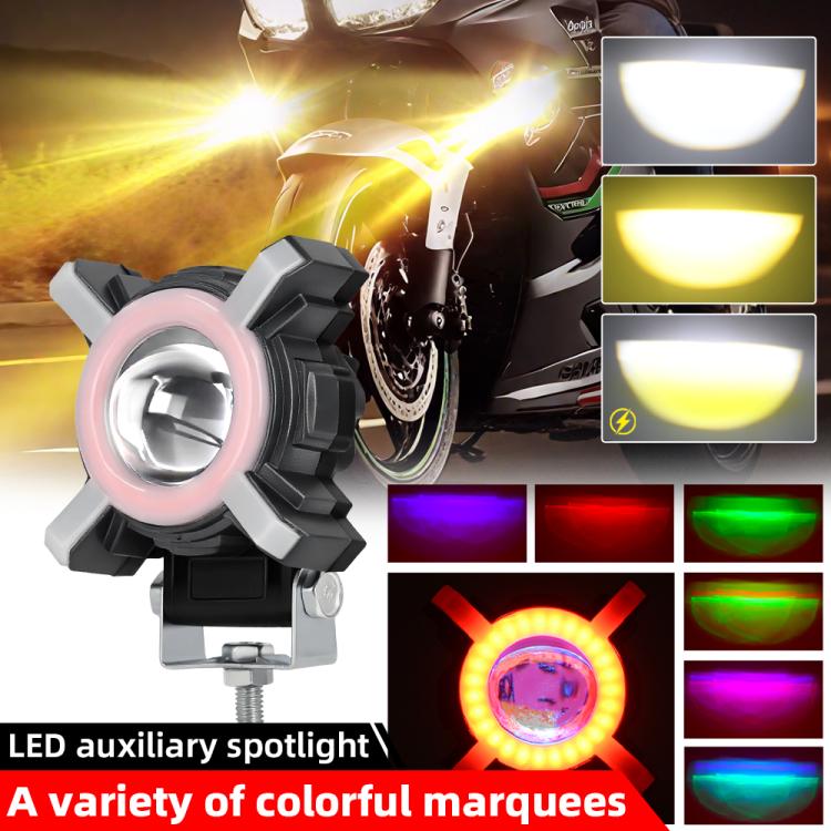 12W Aluminum Alloy Spotlight LED Chip Motorcycle Headlight