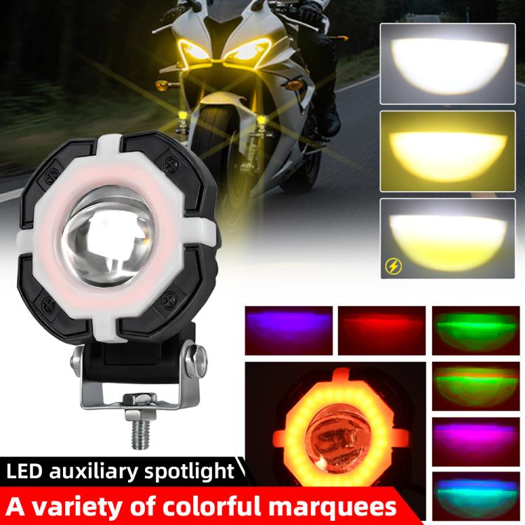 12W Aluminum Alloy Spotlight LED Chip Motorcycle Headlight