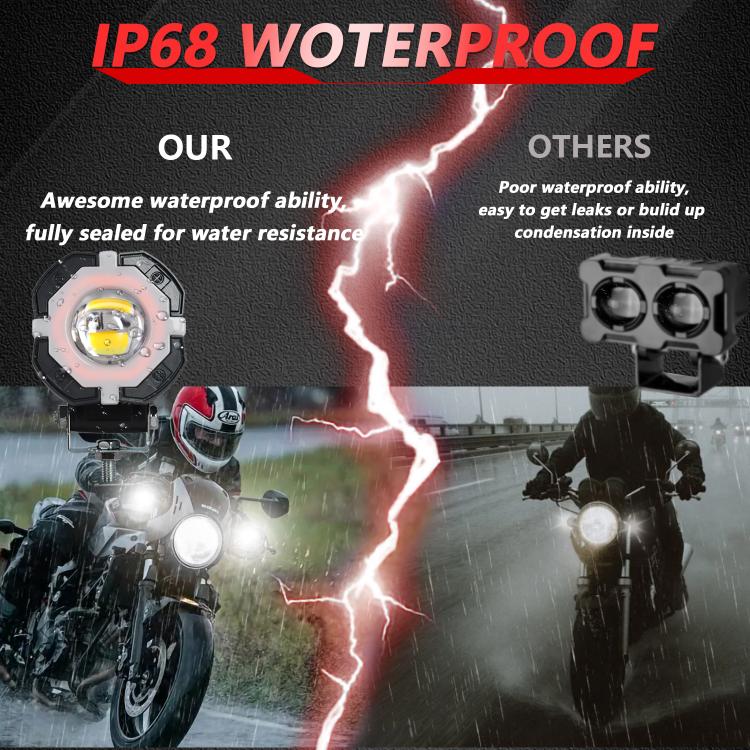 12W Aluminum Alloy Spotlight LED Chip Motorcycle Headlight