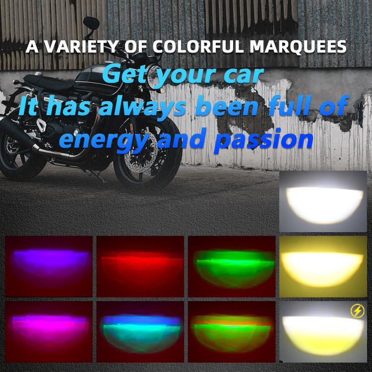 12W Aluminum Alloy Spotlight LED Chip Motorcycle Headlight