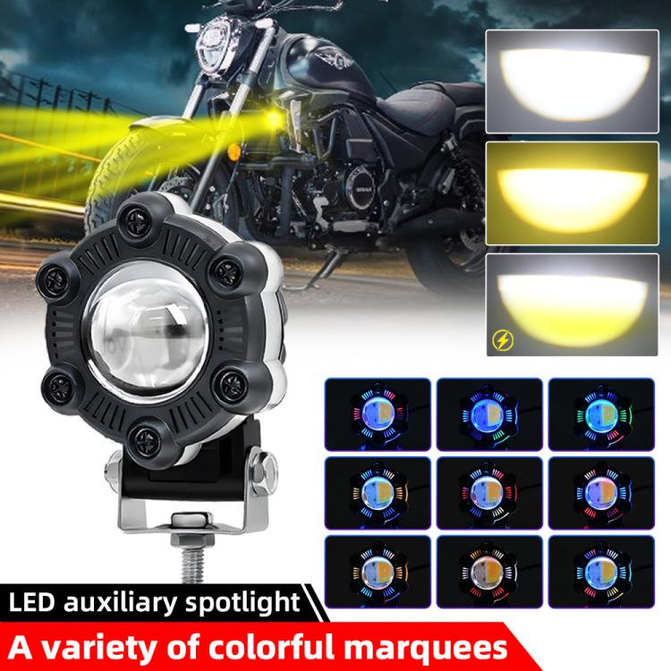 12W Aluminum Alloy Spotlight LED Chip Motorcycle Headlight