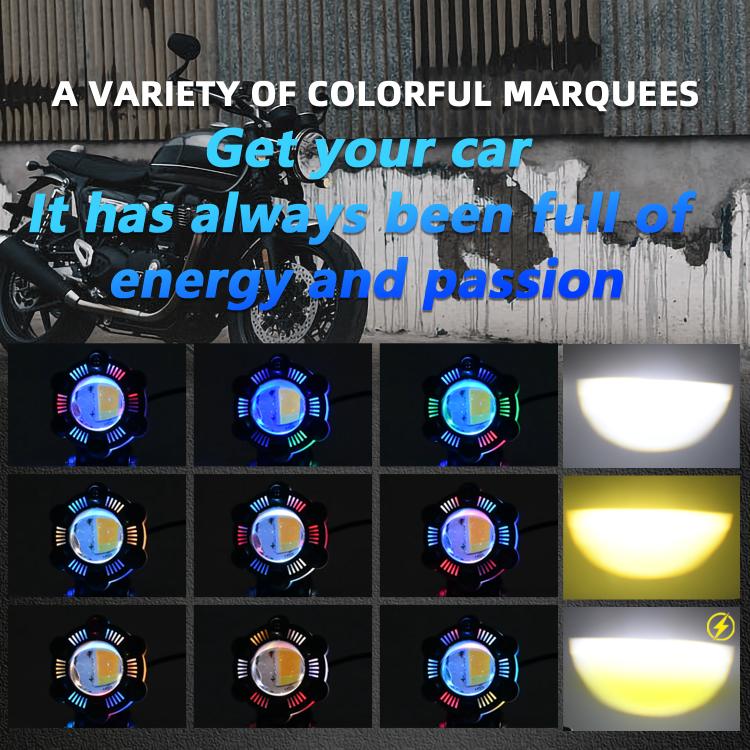 12W Aluminum Alloy Spotlight LED Chip Motorcycle Headlight