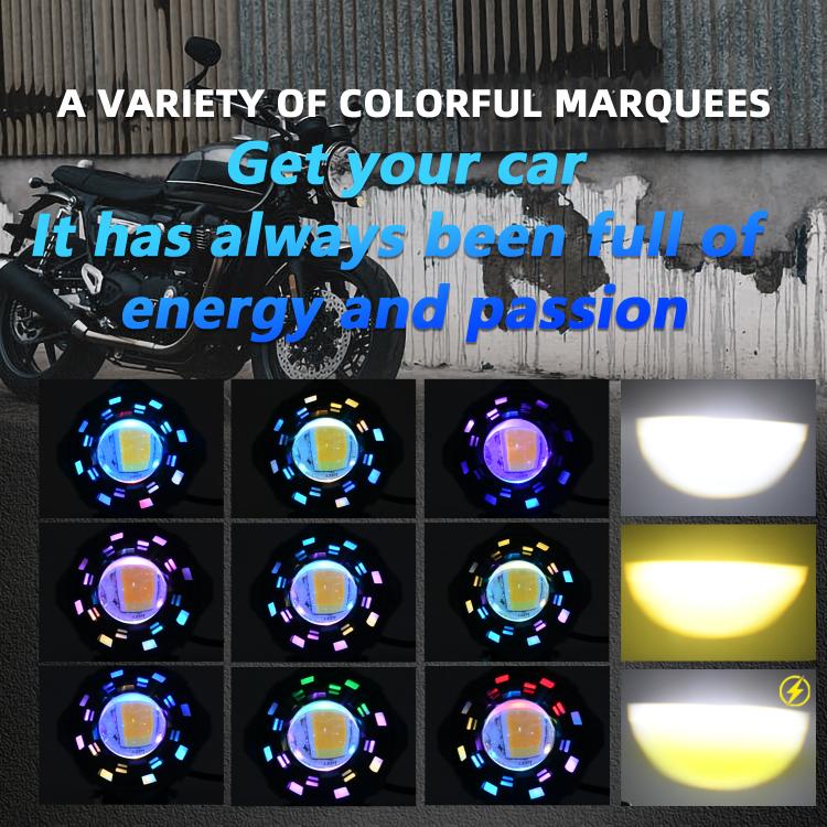12W Aluminum Alloy Spotlight LED Chip Motorcycle Headlight