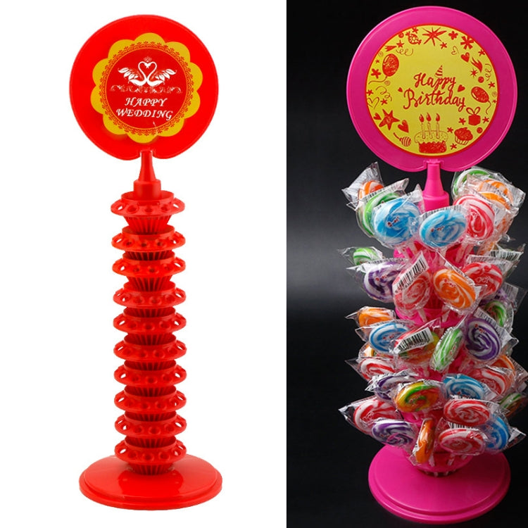 TX015 2 PCS PP Ring 120 Hole Lollipop Holder Adjustable Candy Display Stand