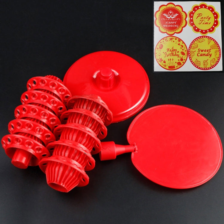 TX015 2 PCS PP Ring 120 Hole Lollipop Holder Adjustable Candy Display Stand