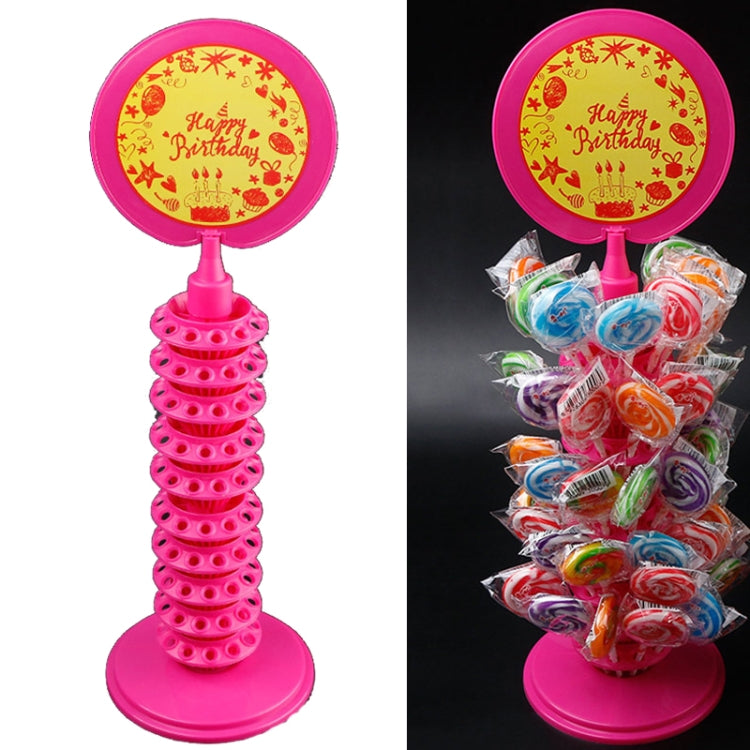 TX015 2 PCS PP Ring 120 Hole Lollipop Holder Adjustable Candy Display Stand