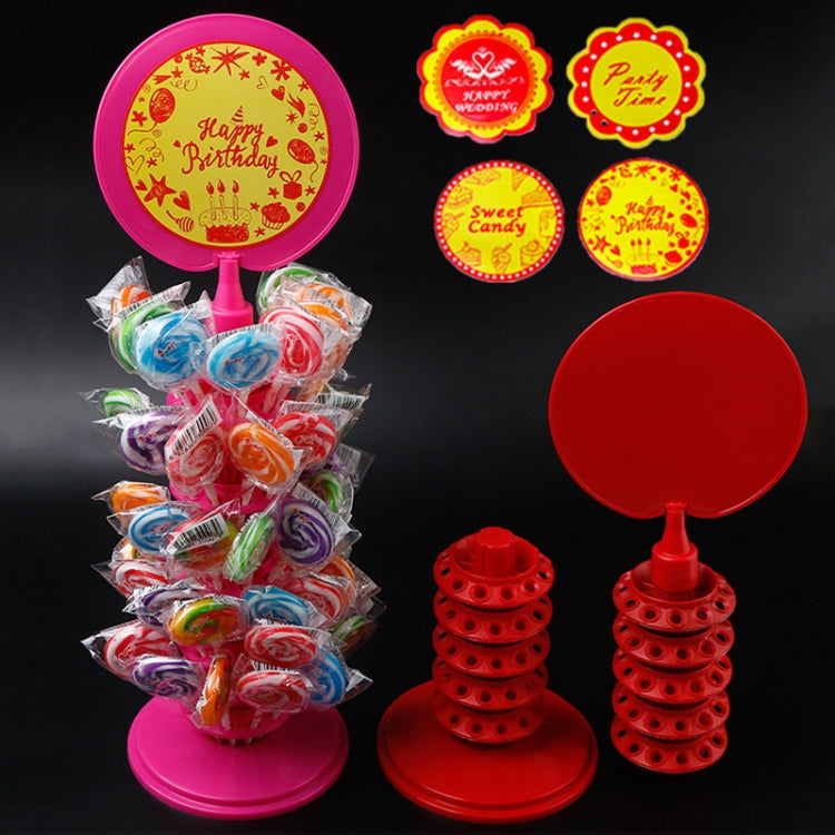 TX015 2 PCS PP Ring 120 Hole Lollipop Holder Adjustable Candy Display Stand