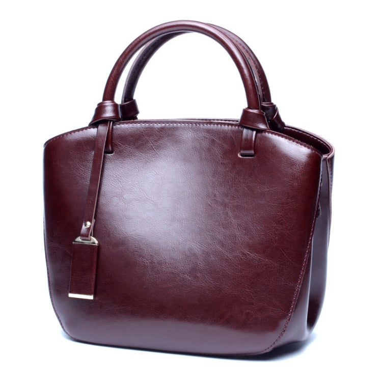 L7020 Cowhide Retro All-Match Portable Messenger Female Bag