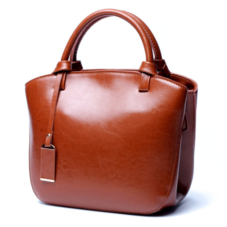 L7020 Cowhide Retro All-Match Portable Messenger Female Bag
