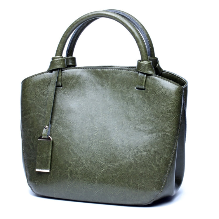 L7020 Cowhide Retro All-Match Portable Messenger Female Bag