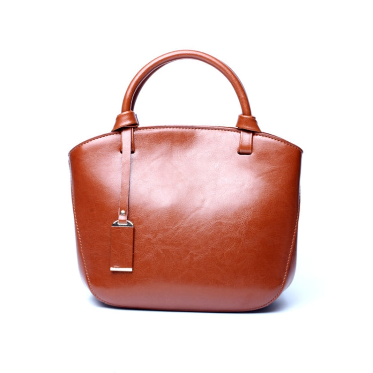L7020 Cowhide Retro All-Match Portable Messenger Female Bag