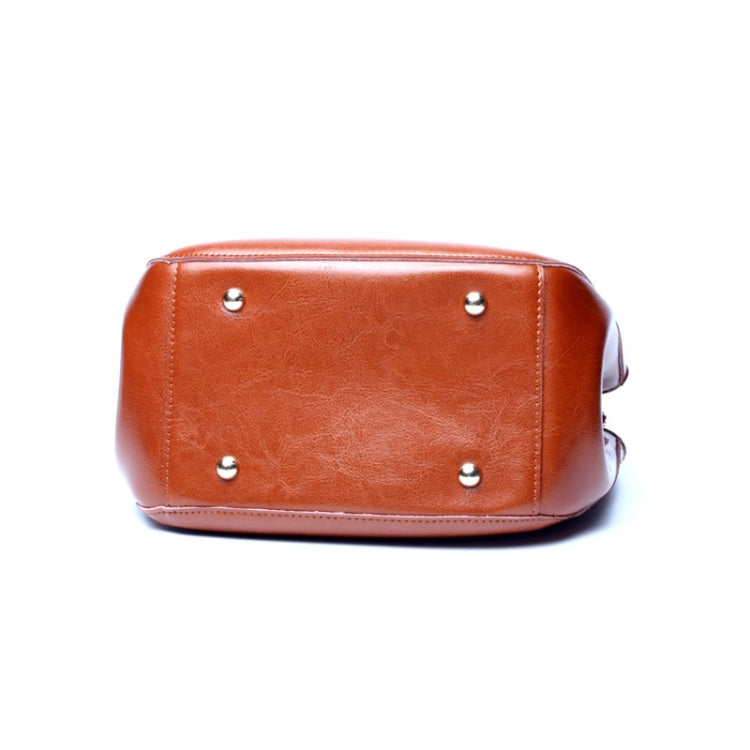 L7020 Cowhide Retro All-Match Portable Messenger Female Bag