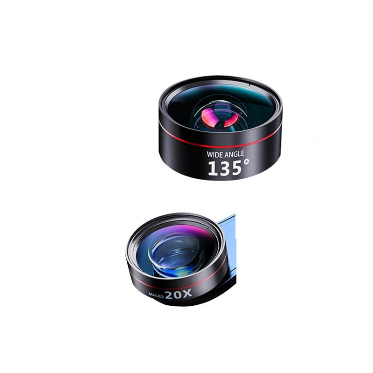 Wide Angle + Macro Mobile Phone Lens Professional Shooting External HD Camera Set