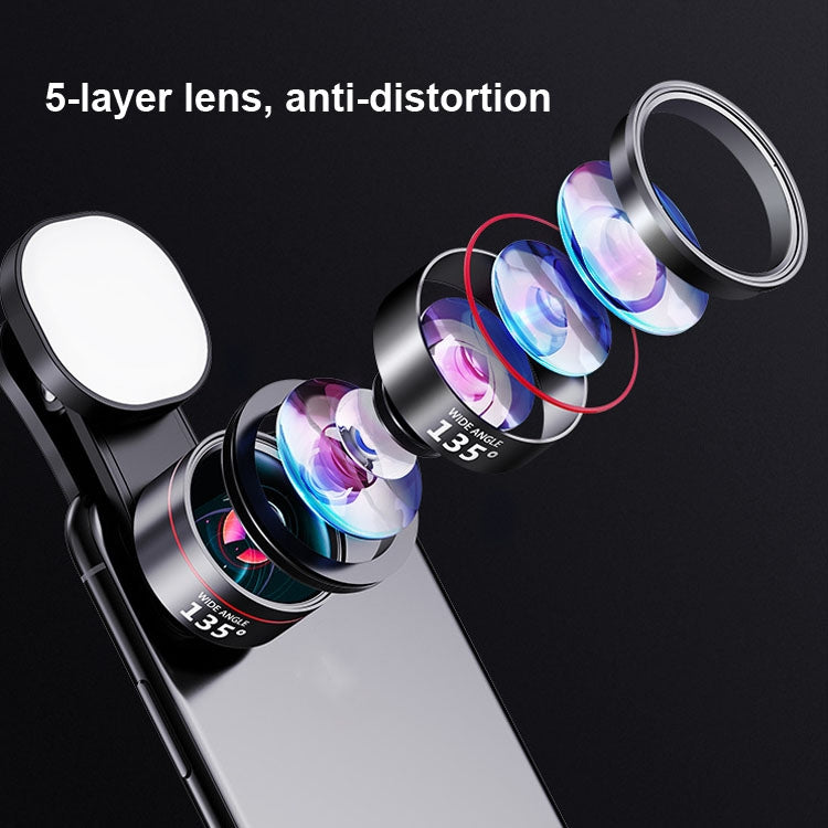 Wide Angle + Macro Mobile Phone Lens Professional Shooting External HD Camera Set