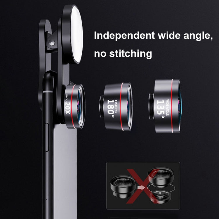 Wide Angle + Macro Mobile Phone Lens Professional Shooting External HD Camera Set