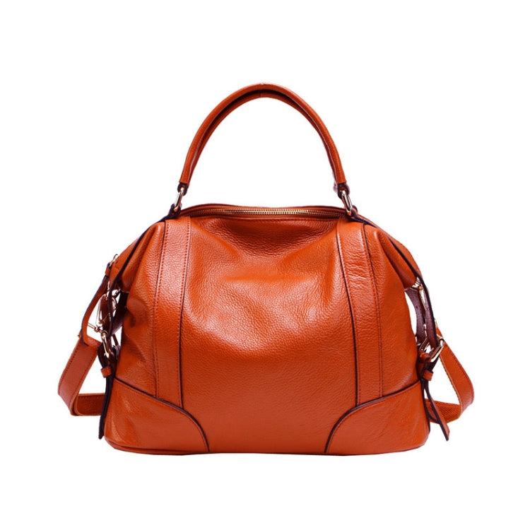 2P1006 Ladies Single-Shoulder Leather Messenger Bag, Colour: Orange  (S)