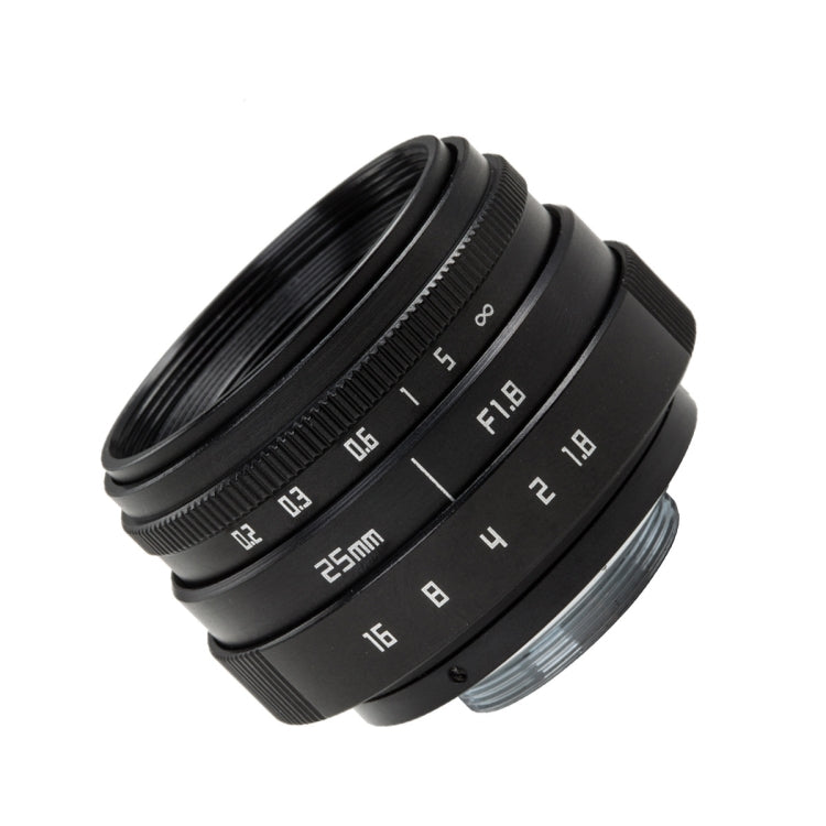 CA011A 25mm F1.8  Fixed Focus Camera Lens Simple Version C-Mount  â…¥ Generation Micro Single Lens