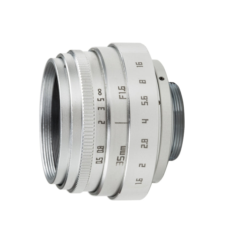 CA-015-C-B  35mm F1.6 FF Digital Camera Lens Silver VI Generation Micro Single Lens