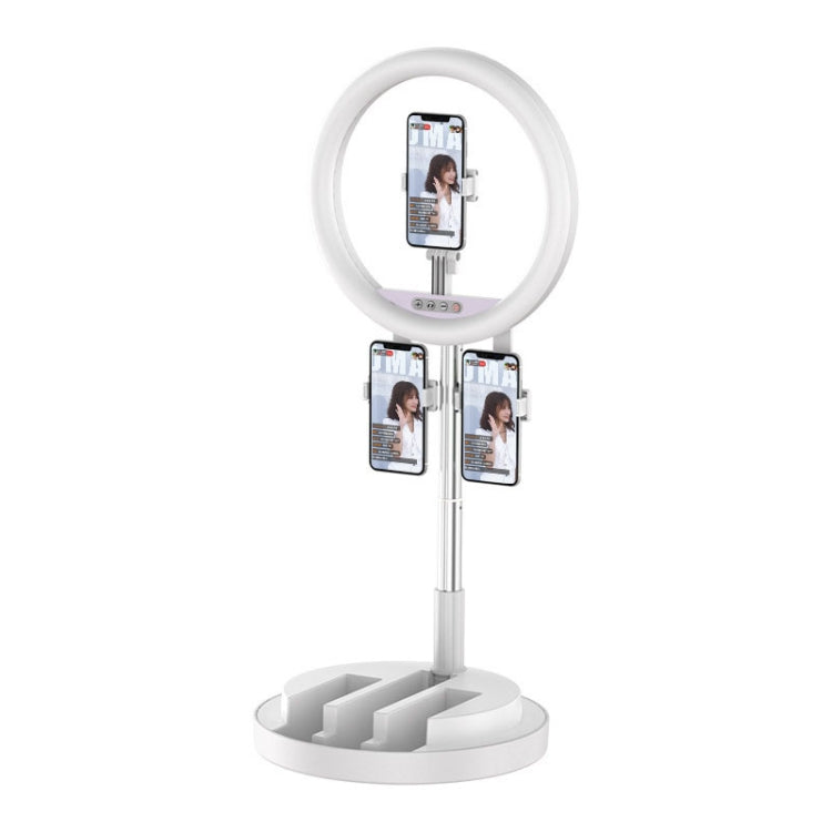 JM03 11 Inch 3 Position Fill Light Beauty Selfie Desktop Bracket Live Broadcast Integrated Floor LED Light