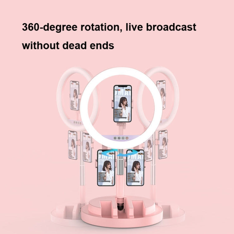 JM03 11 Inch 3 Position Fill Light Beauty Selfie Desktop Bracket Live Broadcast Integrated Floor LED Light