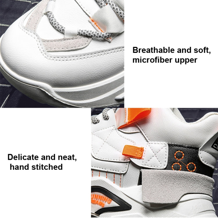 Spring And Autumn High-Top Clunky Sneaker Thick-Soled Sports Shoes Men Running Shoes, Size: 44