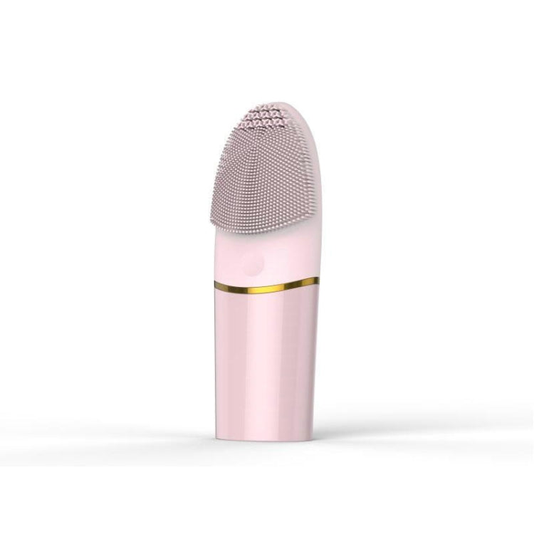 AM--1101 2 PCS Silicone Handheld Cleansing Apparatus Waterproof Portable Cleansing Brush Massager Pore Cleaner