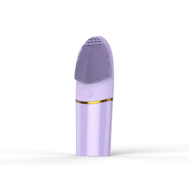 AM--1101 2 PCS Silicone Handheld Cleansing Apparatus Waterproof Portable Cleansing Brush Massager Pore Cleaner