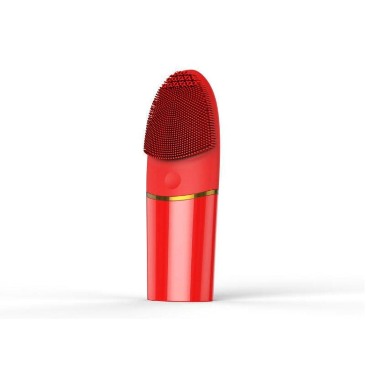 AM--1101 2 PCS Silicone Handheld Cleansing Apparatus Waterproof Portable Cleansing Brush Massager Pore Cleaner