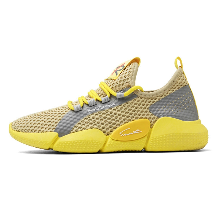 Spring Breathable Running Shoes Couple Models Student Casual Shoes Flying Woven Sports Shoes, Size: 39