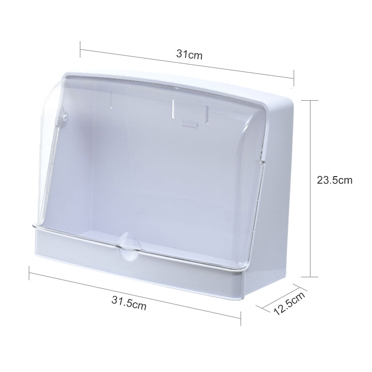 Wall-Mounted Transparent Cosmetic Storage Box Large-Capacity Bathroom And Kitchen Dustproof And Waterproof Flip Rack