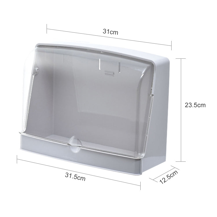 Wall-Mounted Transparent Cosmetic Storage Box Large-Capacity Bathroom And Kitchen Dustproof And Waterproof Flip Rack