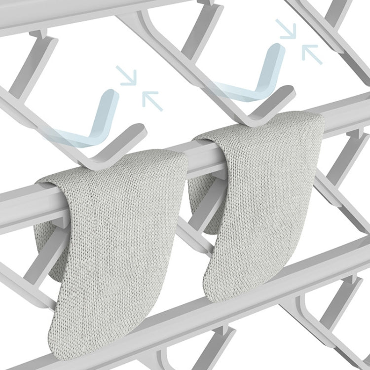 Foldable Socks Drying Rack Windproof Buckle Sock Clip Storage Rack