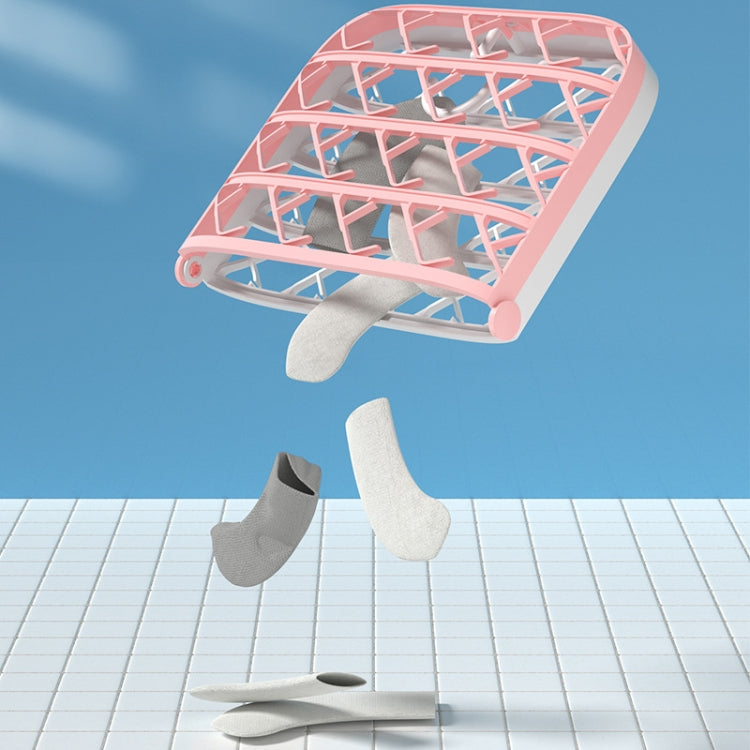 Foldable Socks Drying Rack Windproof Buckle Sock Clip Storage Rack