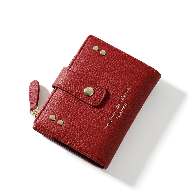 Y8665 Zipper Coin Pocket Multi-Card Slot Short Bi-Fold Wallet