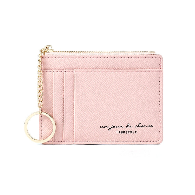 928801 Zipper Ladies Coin Purse Mini Keychain Multi-Card Card Holder