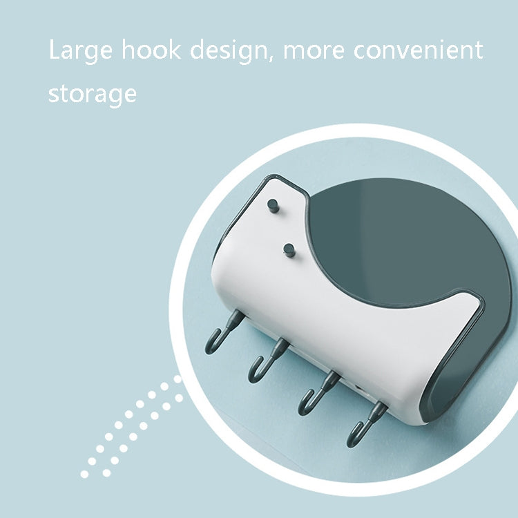Kitchen Wall-Mounted Punch-Free Pot Cover Rack With Hook Cutting Board Storage Rack