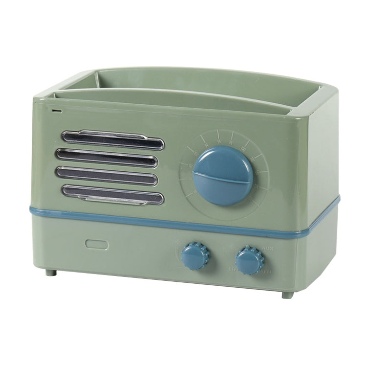 Wall-Mounted Waterproof Retro Radio Tissue Box Punch-Free Mobile Phone Bathroom Shelf Pumping