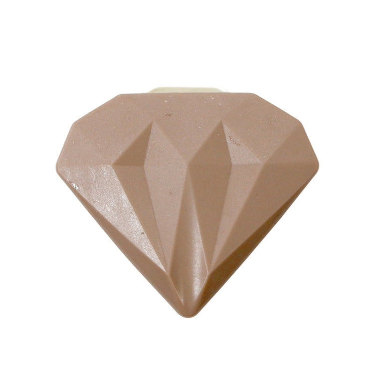 2 PCS Creative Silicone Ice Tray  DIY Ice Cube Mold With Lid, Specification: Diamond (Khaki)